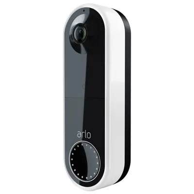 Arlo Essential Wire-Free Wi-Fi Video Doorbell - White