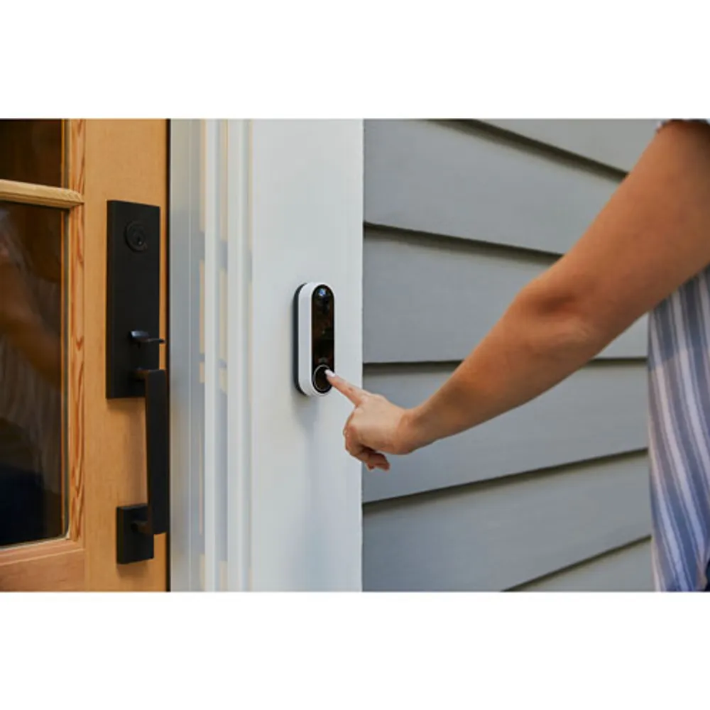 Arlo Essential Wire-Free Wi-Fi Video Doorbell - White