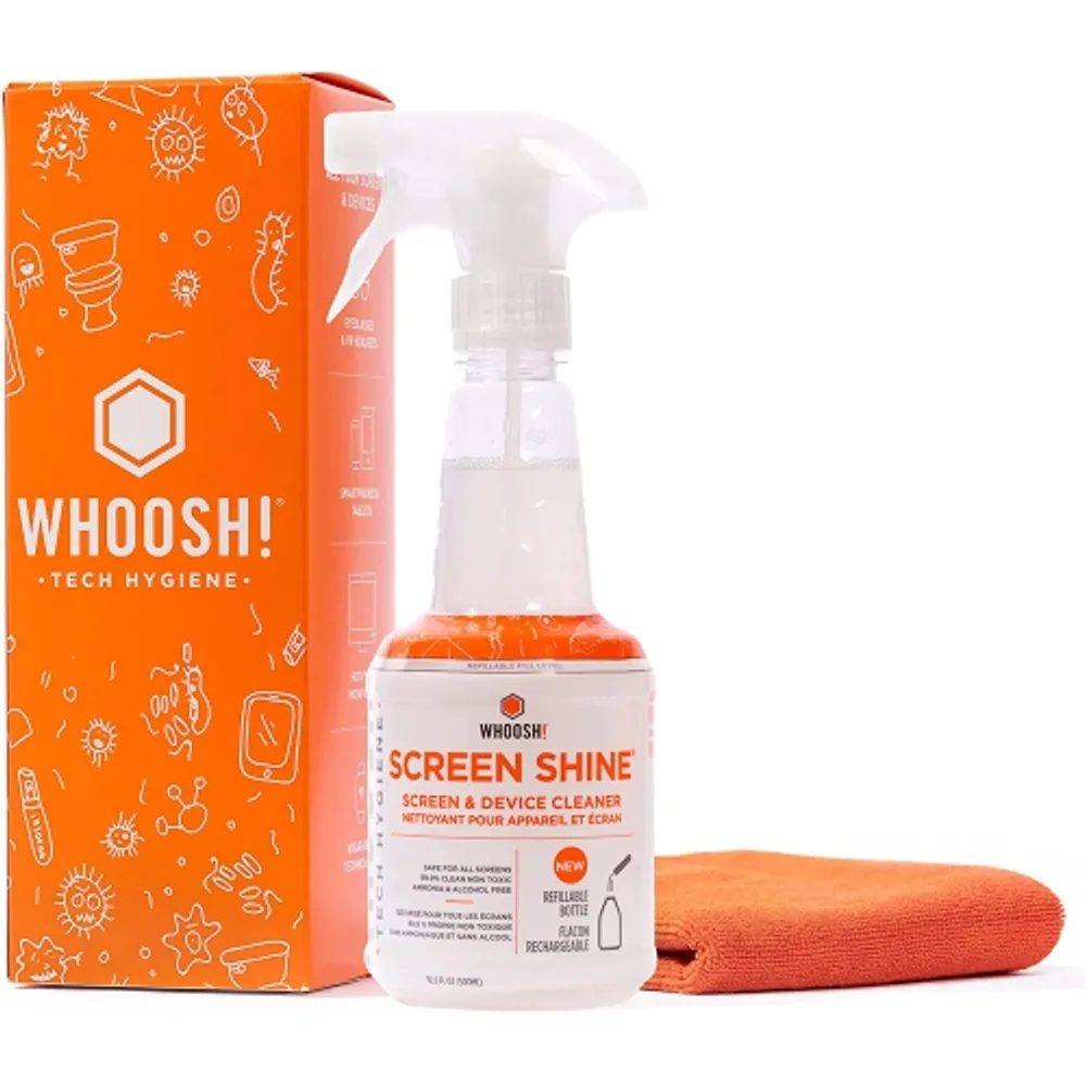 Whoosh Screen Pro 500ml Refills Pack of 2- Includes Cloth