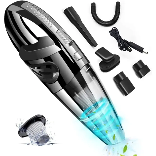 HLD Handheld Vacuum Cordless, Rabbitstorm Car Vacuum Cordless, Handheld  Vacuum, USB Charging with Washable Filter, Wet and Dry Vacuum Cleaner with  Complete Accessory