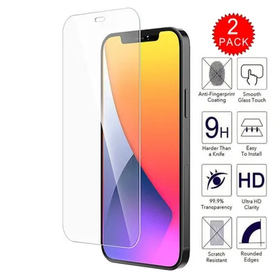 【2 Packs】 CSmart Premium Tempered Glass Screen Protector for iPhone 12 Pro Max (6.7"), Case Friendly & Bubble Free