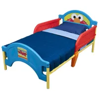 Lit Sesame Street pour tout-petit de Delta Children - Bleu/Rouge