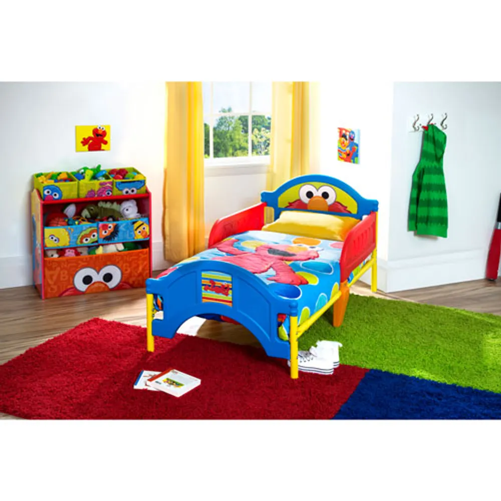 Delta Children Sesame Street Toddler Bed - Blue/Red