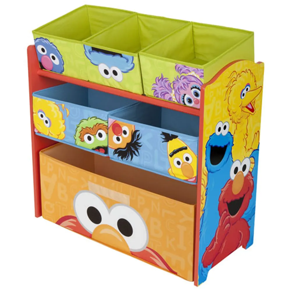 Delta Children Sesame Street 6-Bin Toy Organizer