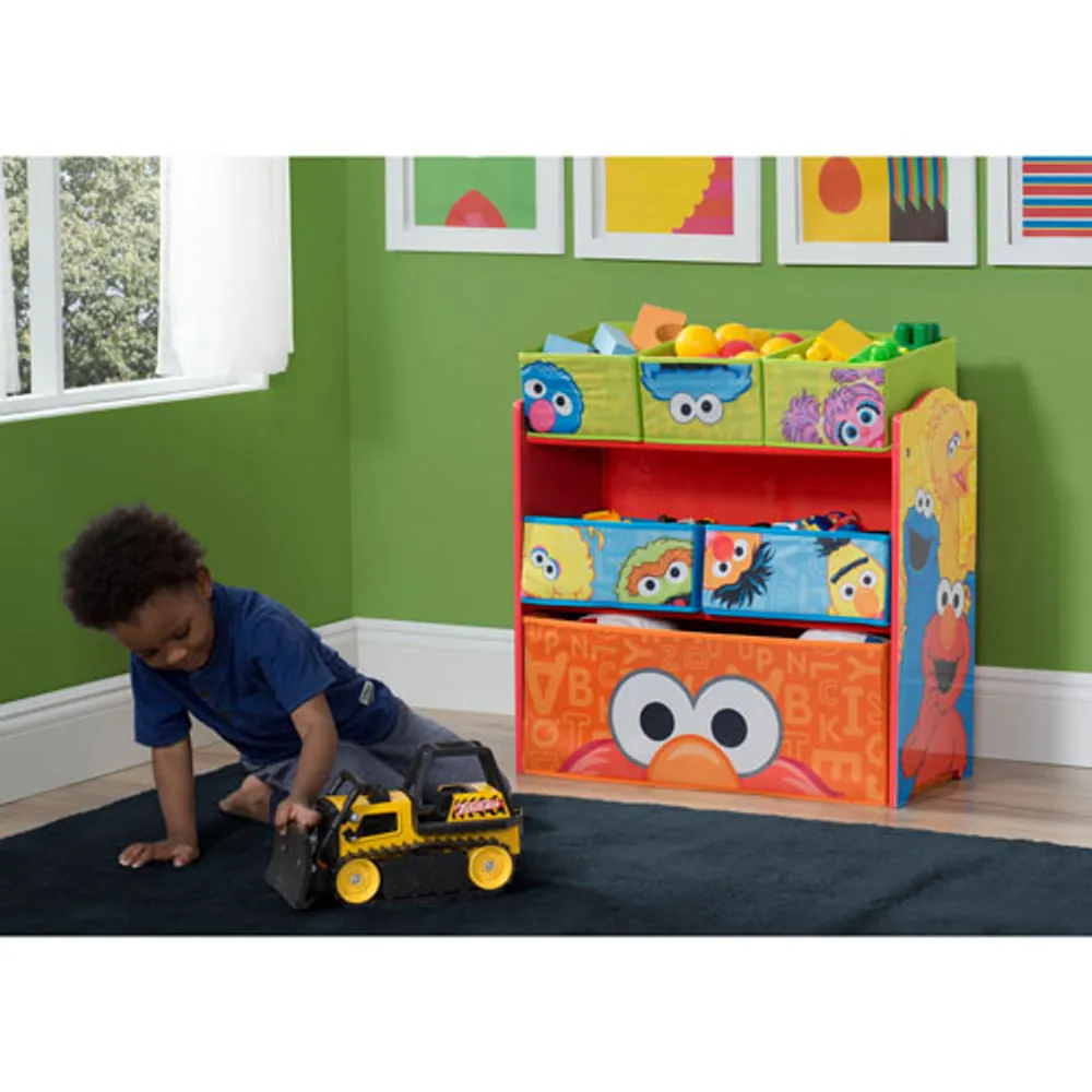 Delta Children Sesame Street 6-Bin Toy Organizer