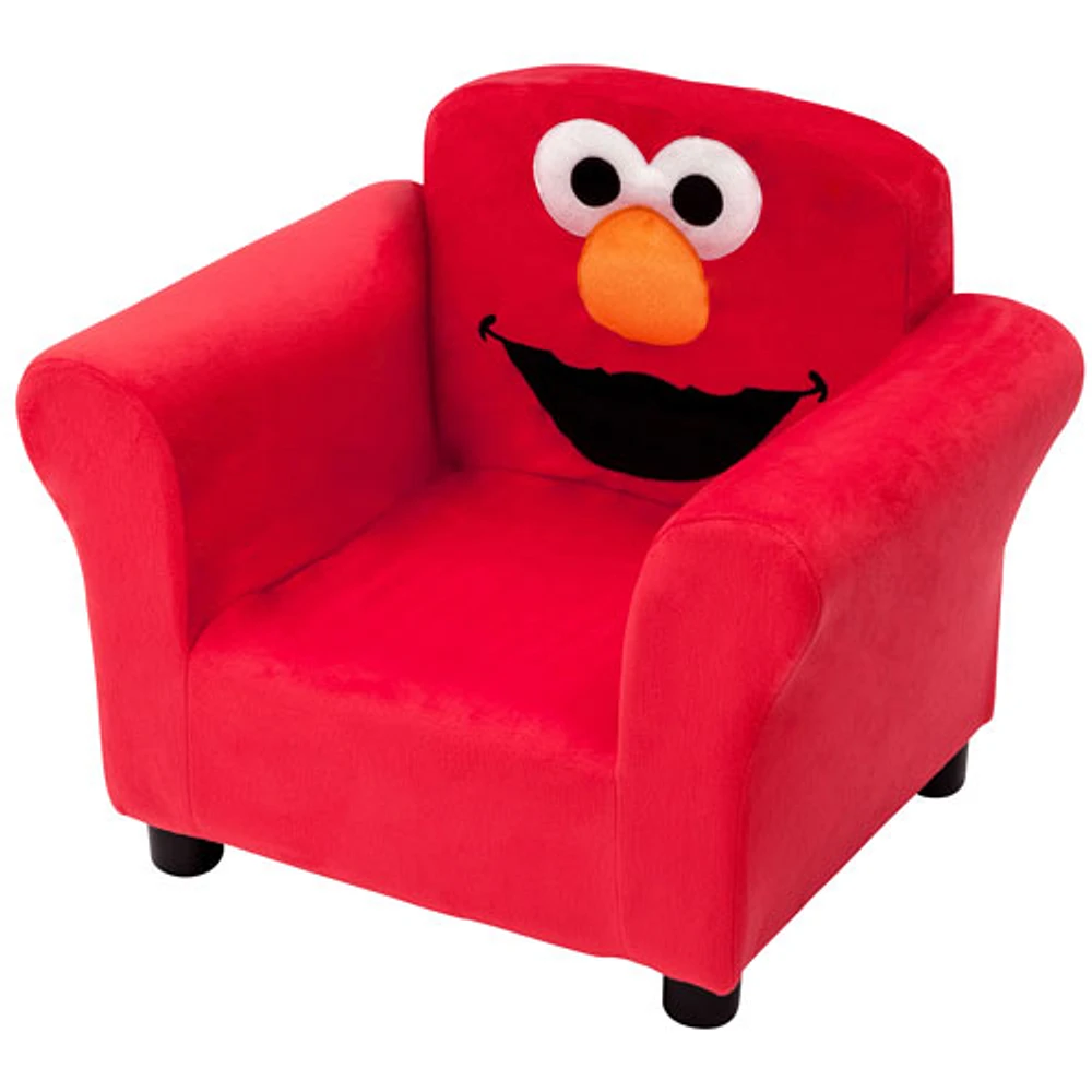 Delta Children Sesame Street Elmo Upholstered Kids Chair - Red ...