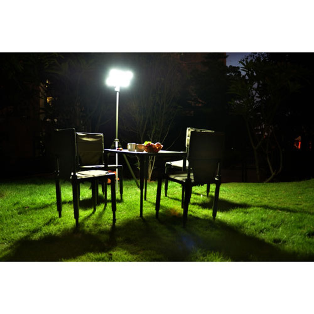 Tru De-Light WhiteNight Solar Outdoor Light with Tripod - 1100 Lumens - Green
