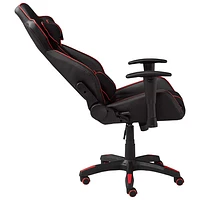 Fauteuil jeu ergonomique en similicuir avec pivotement et inclinaison Milo de Brassex