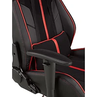 Fauteuil jeu ergonomique en similicuir avec pivotement et inclinaison Milo de Brassex