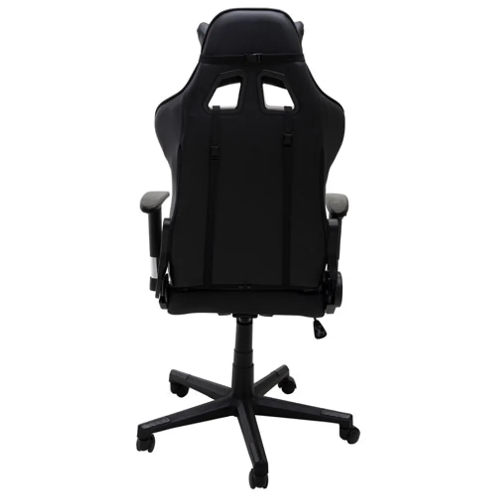 Brassex Atticus Ergonomic High-Back Faux Leather Gaming Chair - Black/Grey Camo