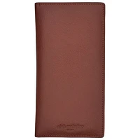 Club Rochelier RFID Genuine Leather Checkbook Wallet - Brown