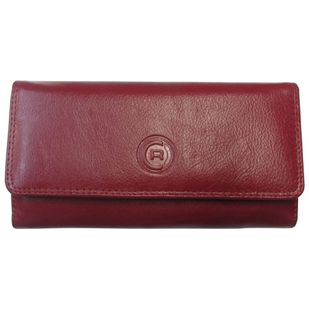 Club Rochelier Genuine Leather Wallet with Checkbook Holder