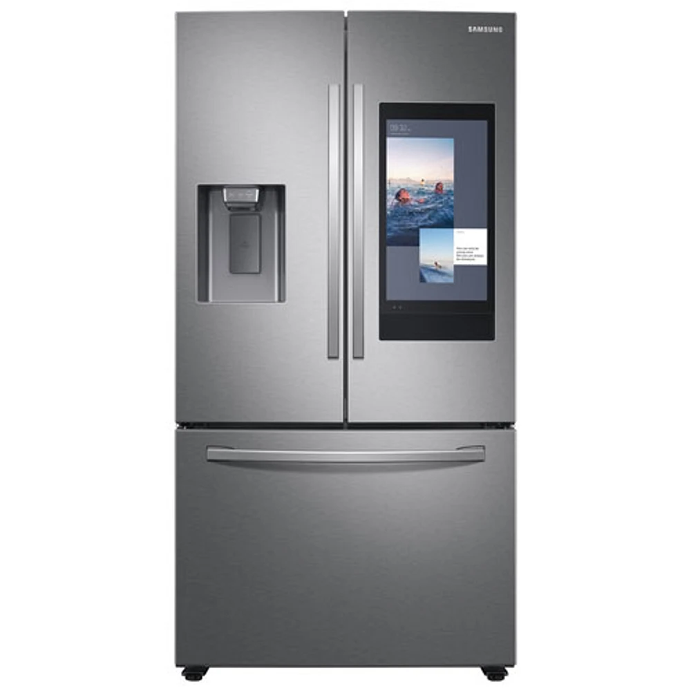 Réfrigérateur deux portes de 36 po Family Hub de Samsung (RF27T5501SR/AC) - Inox - BO - Endommagé