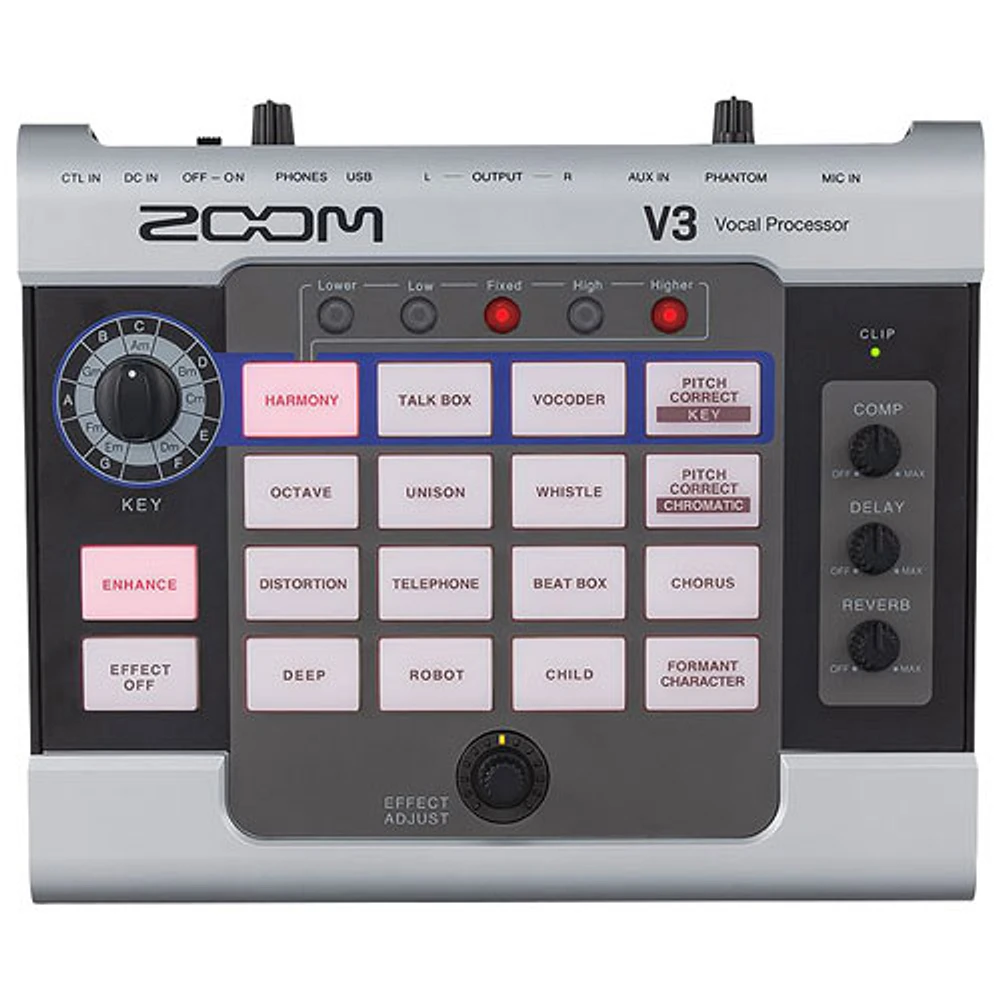 Zoom V3 Multi-Effects Vocal Processor