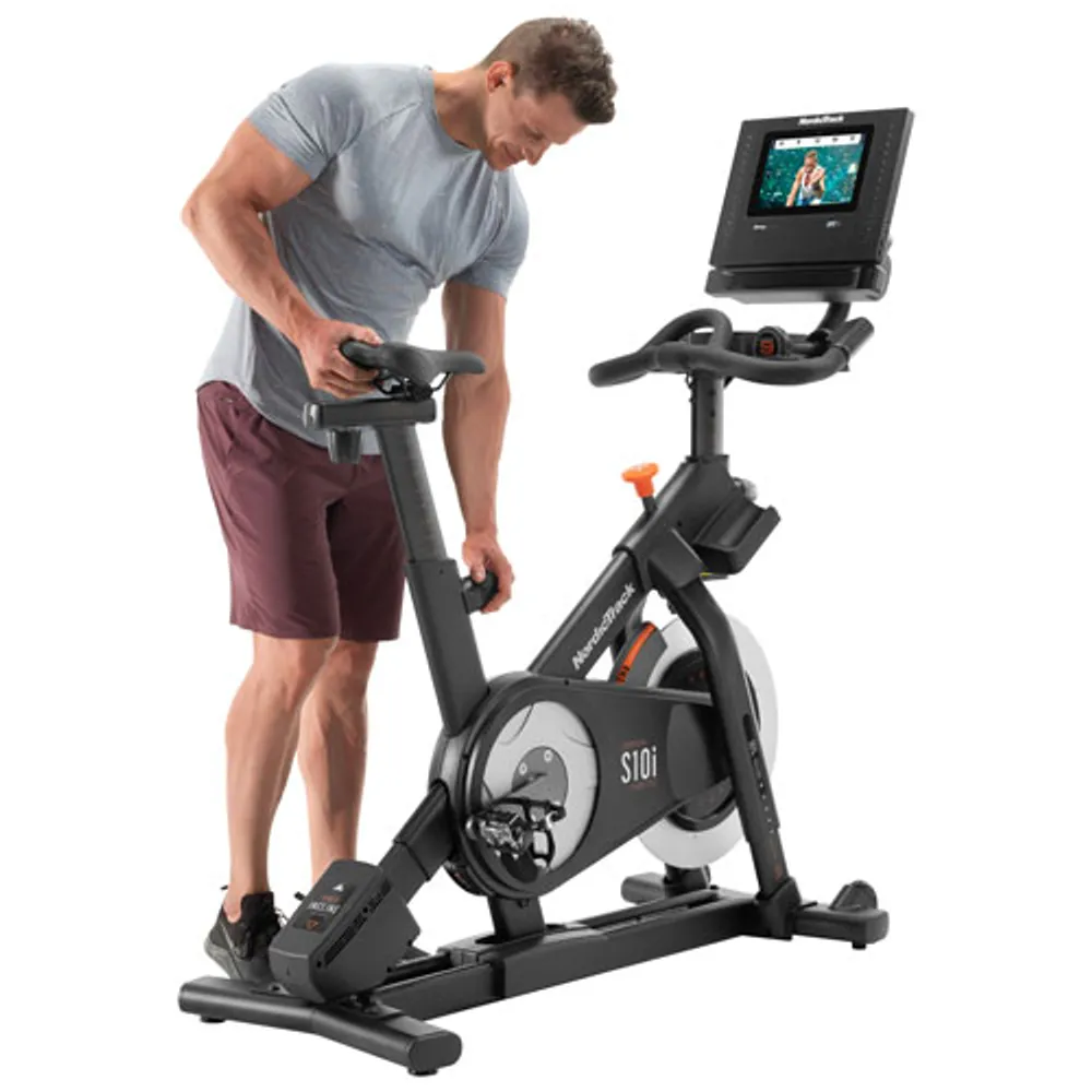 NordicTrack Commercial S10i Studio Cycle Exercise Bike - 2021 Model - 30-Day iFit Membership Included*