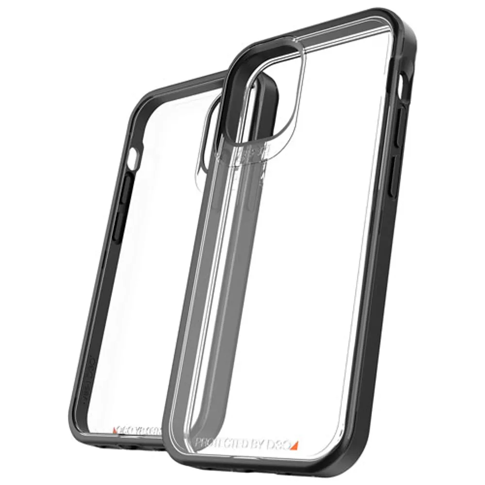 Gear4 Hackney Fitted Hard Shell Case for iPhone 12 mini - Black/Clear