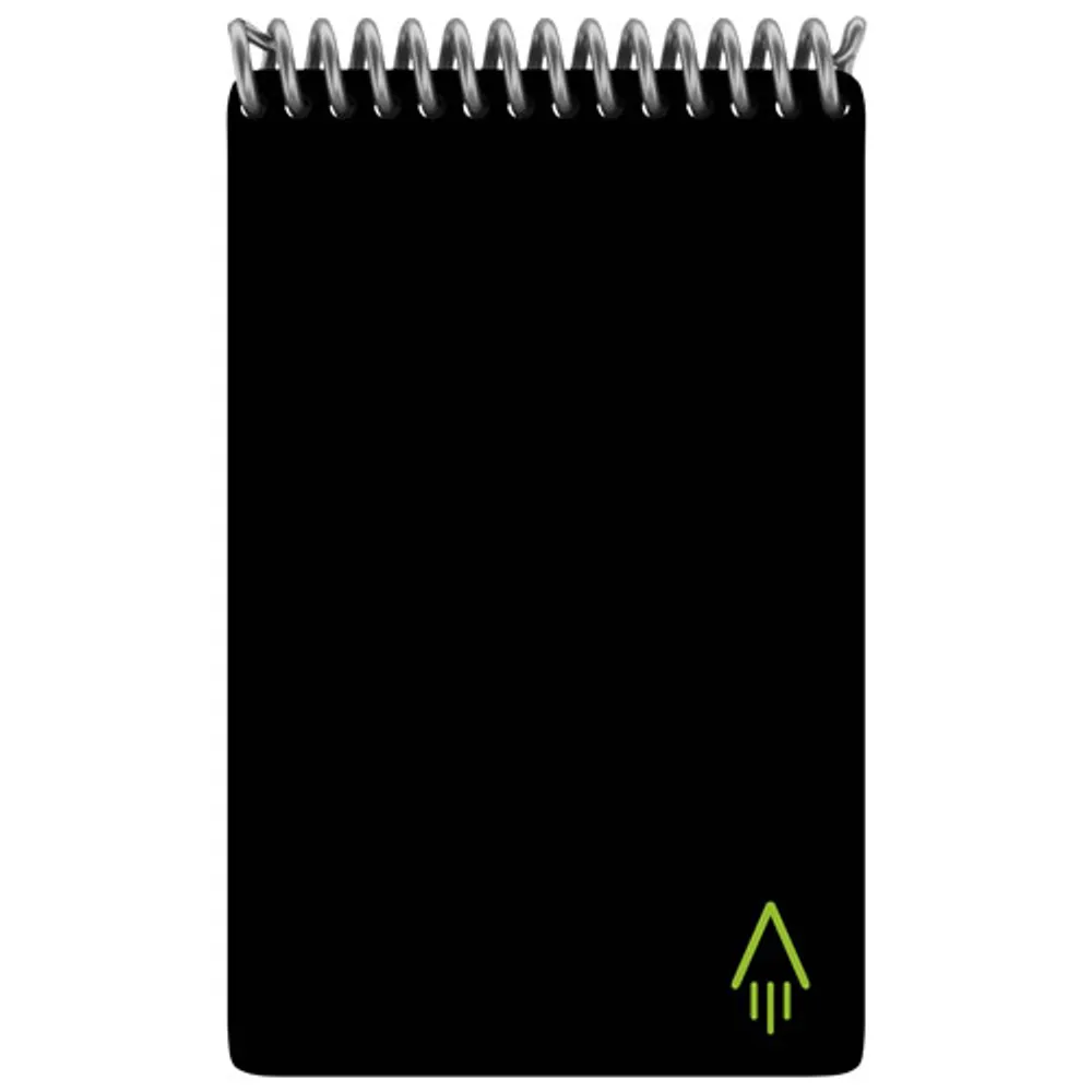 Rocketbook Mini Smart Reusable Notepad with Pen - Dot Grid - Infinity Black