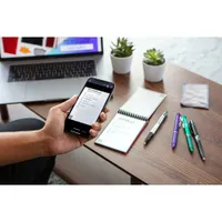 Rocketbook Mini Smart Reusable Notepad with Pen - Dot Grid - Infinity Black