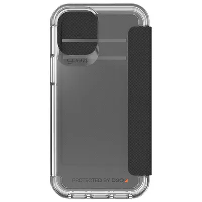 Gear4 Wembley Flip Fitted Hard Shell Case for iPhone 12 mini - Clear
