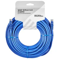 Câble Ethernet CAT6 de 30,5 m (100 pi) de Best Buy Essentials (BE-PEC6ST100-C)