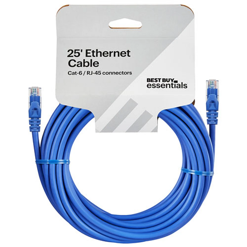 Best Buy Essentials 7.63m (25ft.) Cat6 Ethernet Cable (BE-PEC6ST25-C)