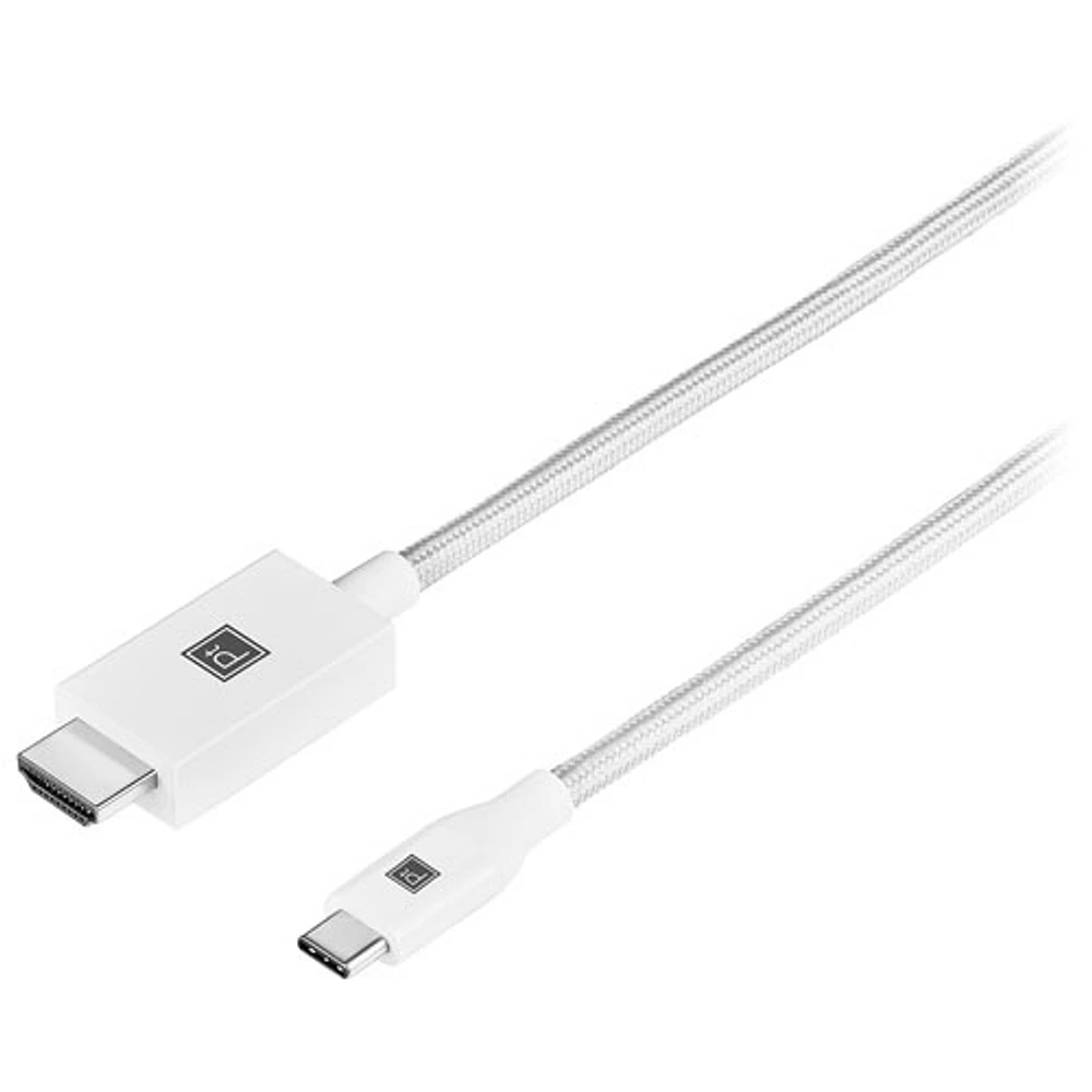 Câble USB-C à HDMI 4K de 2 m (6,5 pi) de Platinum - Blanc - Seulement à Best Buy