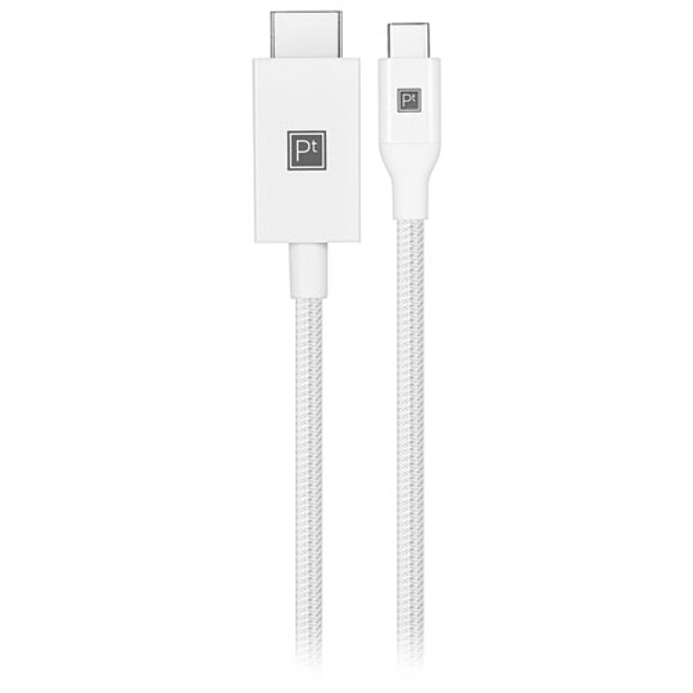 Platinum 2m (6.5 ft.) USB-C to 4K HDMI Cable - White - Only at Best Buy