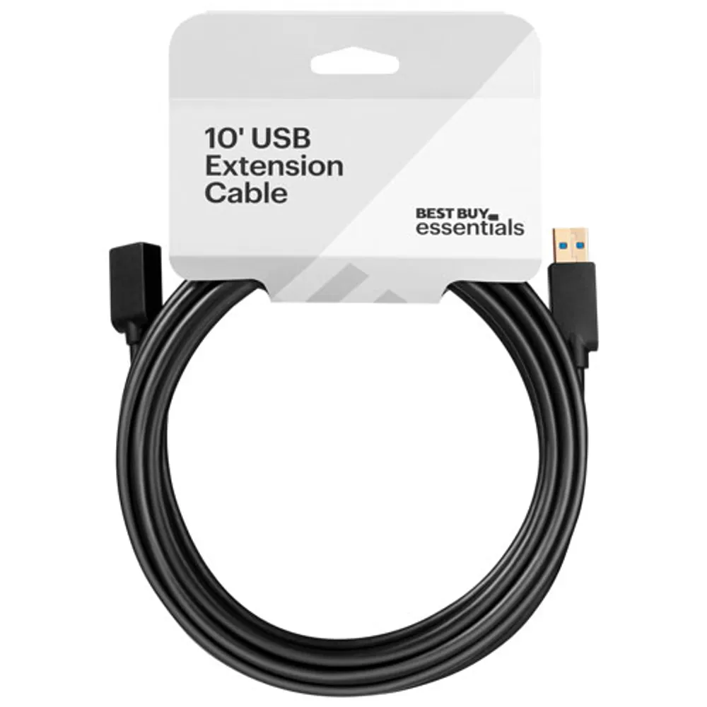 Best Buy Essentials 3m (10 ft.) USB-A 3.0 Extension Cable