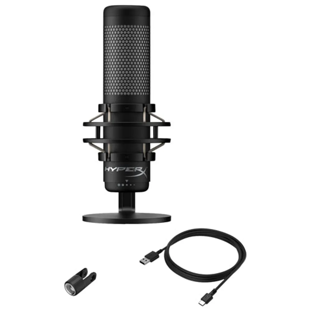 HyperX QuadCast S RGB USB Condenser Microphone - Black