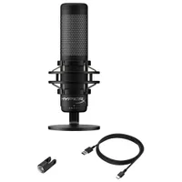 Microphone à condensateur USB RVB QuadCast S de HyperX - Noir