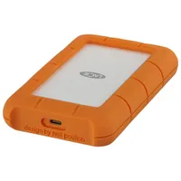 LaCie Rugged 5TB USB-C Portable External Hard Drive for PC/Mac (STFR5000800) - Orange