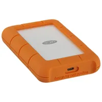 Disque dur externe portatif USB-C de 5 To Rugged de La Cie pour PC/Mac (STFR5000800) - Orange