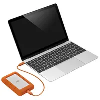 Disque dur externe portatif USB-C de 5 To Rugged de La Cie pour PC/Mac (STFR5000800) - Orange