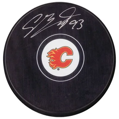 Framesworth Calgary Flames: Sam Bennett Signed Puck