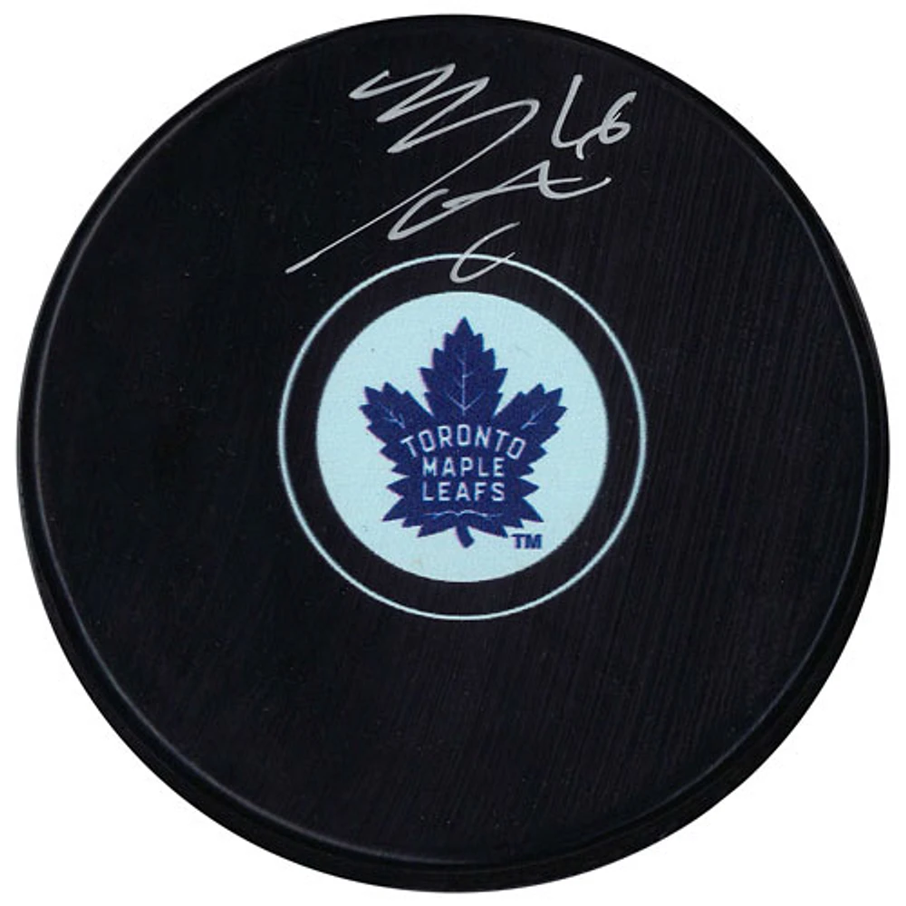 Framesworth Toronto Maple Leafs: Mitch Marner Signed Puck