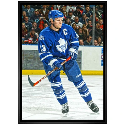 Toile encadrée de Mats Sundin des Maple Leafs de Toronto de Frameworth (22 x 31 po)