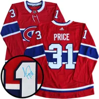 Chandail Adidas Red Pro autographié par Carey Price des Canadiens de Montréal de Frameworth