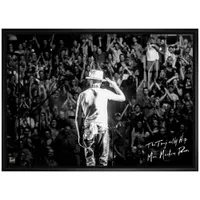 Toile encadrée de la salutation de Gord Downie de The Tragically Hip de Frameworth (22 x 31 po)