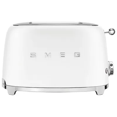 Smeg 50's Style Retro Toaster - 2-Slice - Matte White