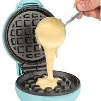 Nostalgia MyMini Personal Electric Waffle Maker - Aqua