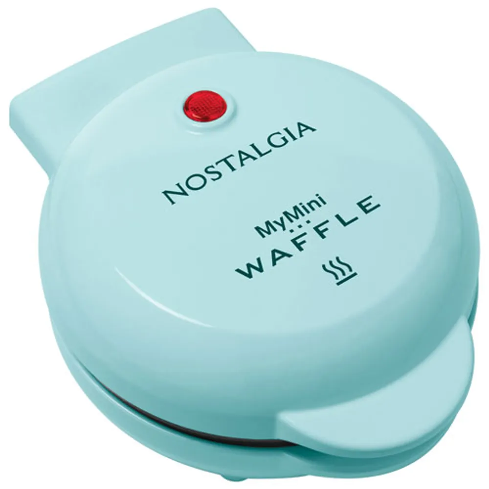 Nostalgia MyMini Personal Electric Waffle Maker - Aqua