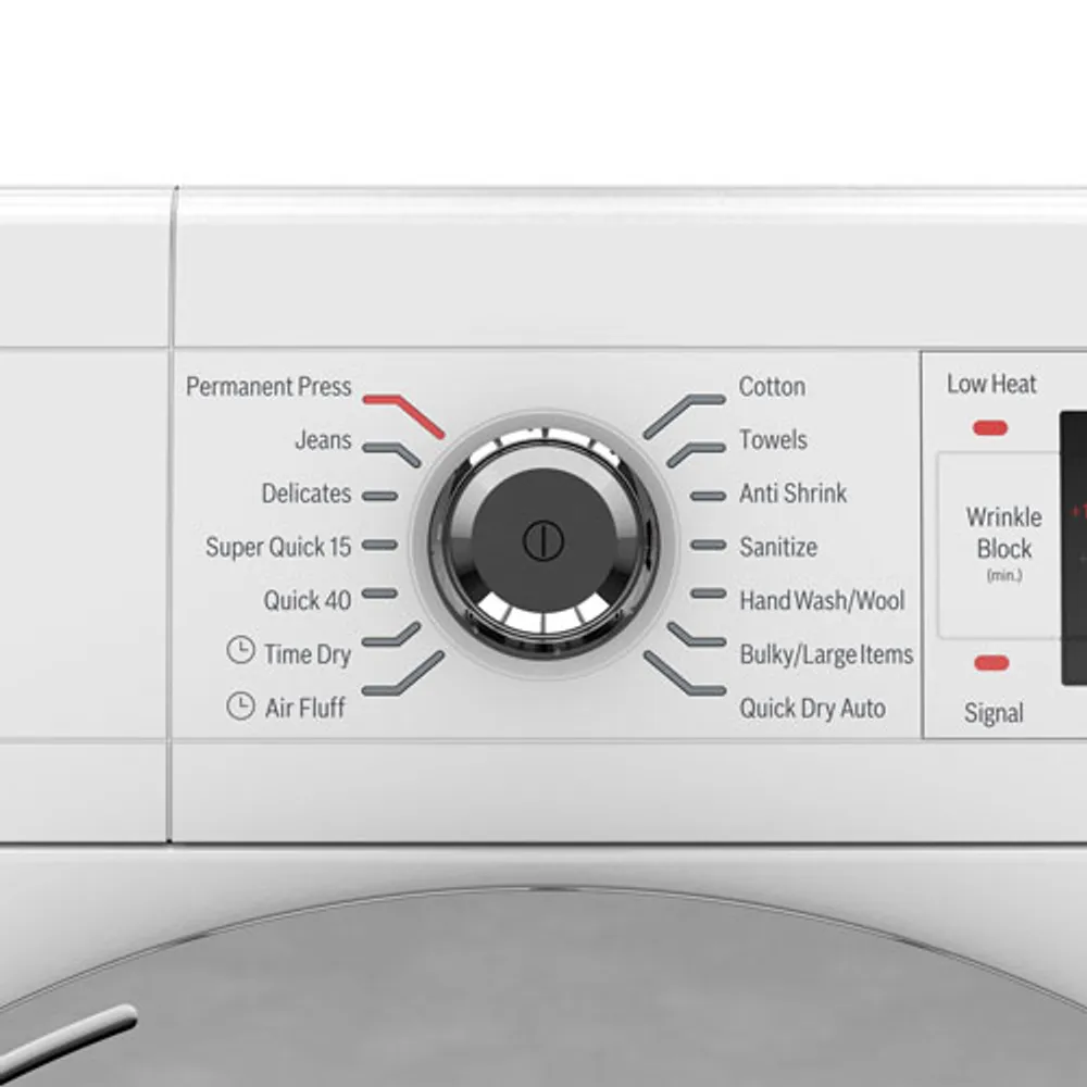 Bosch 800 Series 4.0 Cu. Ft. Electric Dryer (WTG865H4UC) - White