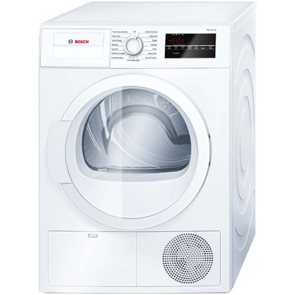 Bosch 300 Series 4.0 Cu. Ft. Electric Condenser Dryer (WTG86403UC) - White