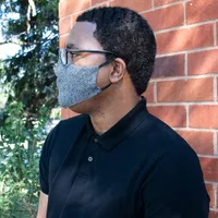 Juddlies Raglan Reusable 2-Ply Cotton Adult & Kids Face Mask Set - 4 Pack - Black