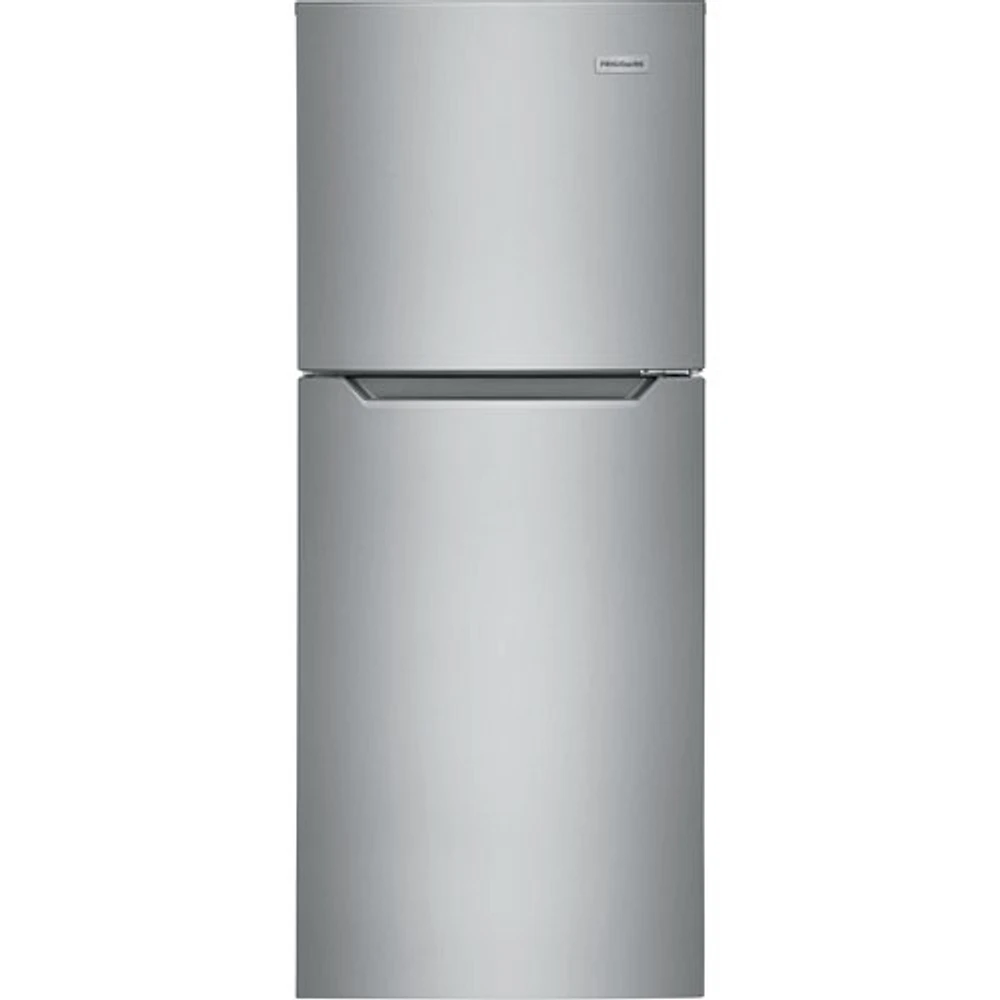 Frigidaire 24" 10.1 Cu. Ft. Top Freezer Refrigerator (FFET1022UV) - Brushed Steel