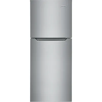 Frigidaire 24" 10.1 Cu. Ft. Top Freezer Refrigerator (FFET1022UV) - Brushed Steel