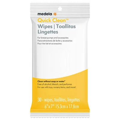 Medela Quick Clean Wipes - 30 Pack