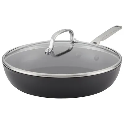 KitchenAid 12.25" Hard-Anodized Aluminum Frying Pan - Black