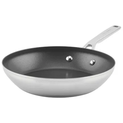 KitchenAid 9.5" Stainless Steel/Aluminum Frying Pan - Silver