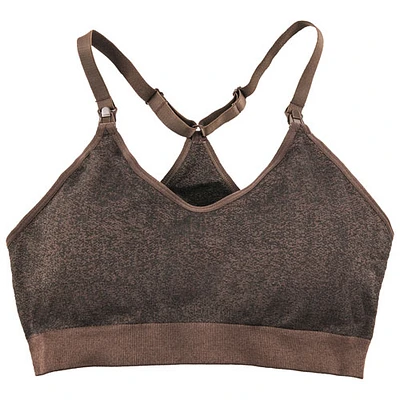 Soutien-gorge sans couture sport/allaitement Bella de Modern Eternity - Moyen - Jacquard chocolat